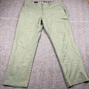 Dixon Pants Mens 40x31 Green D-Flex Chino Stretch Casual Straight Fit Outdoors
